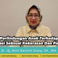 Airin saat menjadi Keynote Speaker pada kegiatan Webinar “Perlindungan Anak terhadap Eksploitasi Seksual, Kekerasan dan Pornografi” yang digelar Sekolah Tinggi Teologi (STT) Moriah bersama Jaringan Peduli Anak Bangsa (JPAB) Regional Banten, Senin (19/6/2023).
