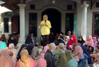 Airin Rachmi Diany berkesempatan silaturahmi di wilayah Cirinten, Kabupaten Lebak, pada Kamis (20/7/2023).