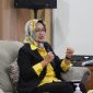 Airin Rachmi Diany menjadi pembicara dalam acara dialog sadar jaminanan Sosial Ketenagakerjaan yang diselenggarakan BPJS Ketenagakerjaan Kabupaten Tangerang 