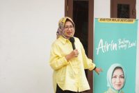 Airin saat bersilaturahmi di wilayah Sepatan Timur, Kabupaten Tangerang, Kamis (10/8/2023).