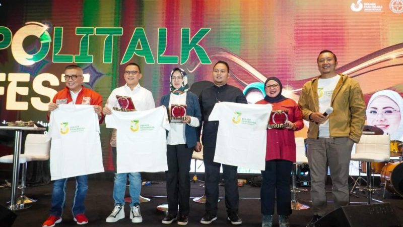 Airin saat menjadi Pembicara dalam acara Politalk Fest “Politik dan Anak Muda Jawaban Masa Depan Indonesia” yang digelar Purna Paskibraka Indonesia Jakarta Pusat (PPIJP), di Jakarta Pusat, Jum'at (18/8/2023).