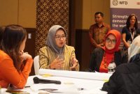 Ketua Pengurus Pusat Kesatuan Perempuan Partai Golkar (KPPG), Airin Rachmi Diany hadir dalam pertemuan ASEAN Woman Political Leader’s Coalition for Change yang digelar oleh The Westminster Foundation for Democracy (WFD)