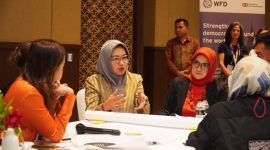 Ketua Pengurus Pusat Kesatuan Perempuan Partai Golkar (KPPG), Airin Rachmi Diany hadir dalam pertemuan ASEAN Woman Political Leader’s Coalition for Change yang digelar oleh The Westminster Foundation for Democracy (WFD)