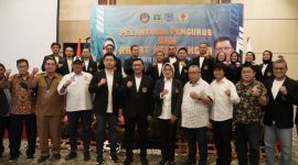 Ketua Umum Taekwondo Indonesia (TI) Provinsi Banten, Airin Rachmi Diany melantik Pengurus Cabang Taekwondo Indonesia Kota Tangerang Selatan periode 2023-2027 yang berlangsung di Serpong, Kota Tangerang Selatan, pada Selasa (8/8/2023)