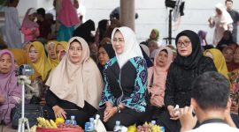 Airin saat hadir dalam acara Maulid Nabi Muhammad SAW di wilayah Pamulang, Kota Tangerang Selatan, Minggu (5/11/2023).
