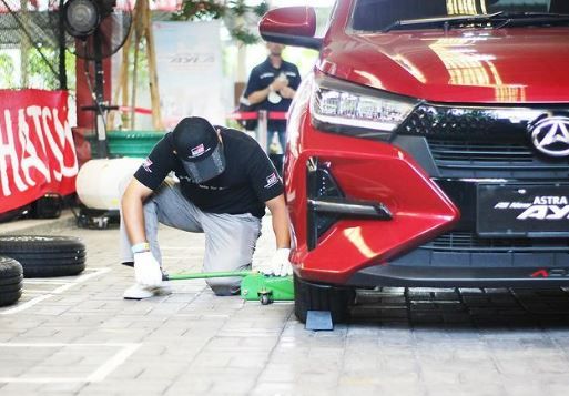 Suasana Kontes Safey Driving Oleh Sahabat Klub Di Fasilitas Daihatsu, Sunter, Jakarta Pada 21 Januari 2024
