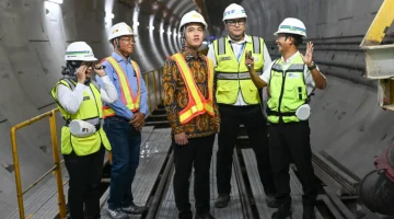 Tinjau Pembangunan MRT Sawah Besar, Wapres Tekankan Progres Sesuai Target