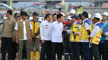 Tinjau Proyek Kolam Retensi Terboyo, Wapres Tekankan Sinergi Pusat dan Daerah dalam Penanganan Banjir Semarang