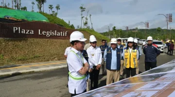 Perkuat Fungsi Kenegaraan di Ibu Kota Baru, Wapres Tinjau Kawasan Legislatif-Yudikatif IKN